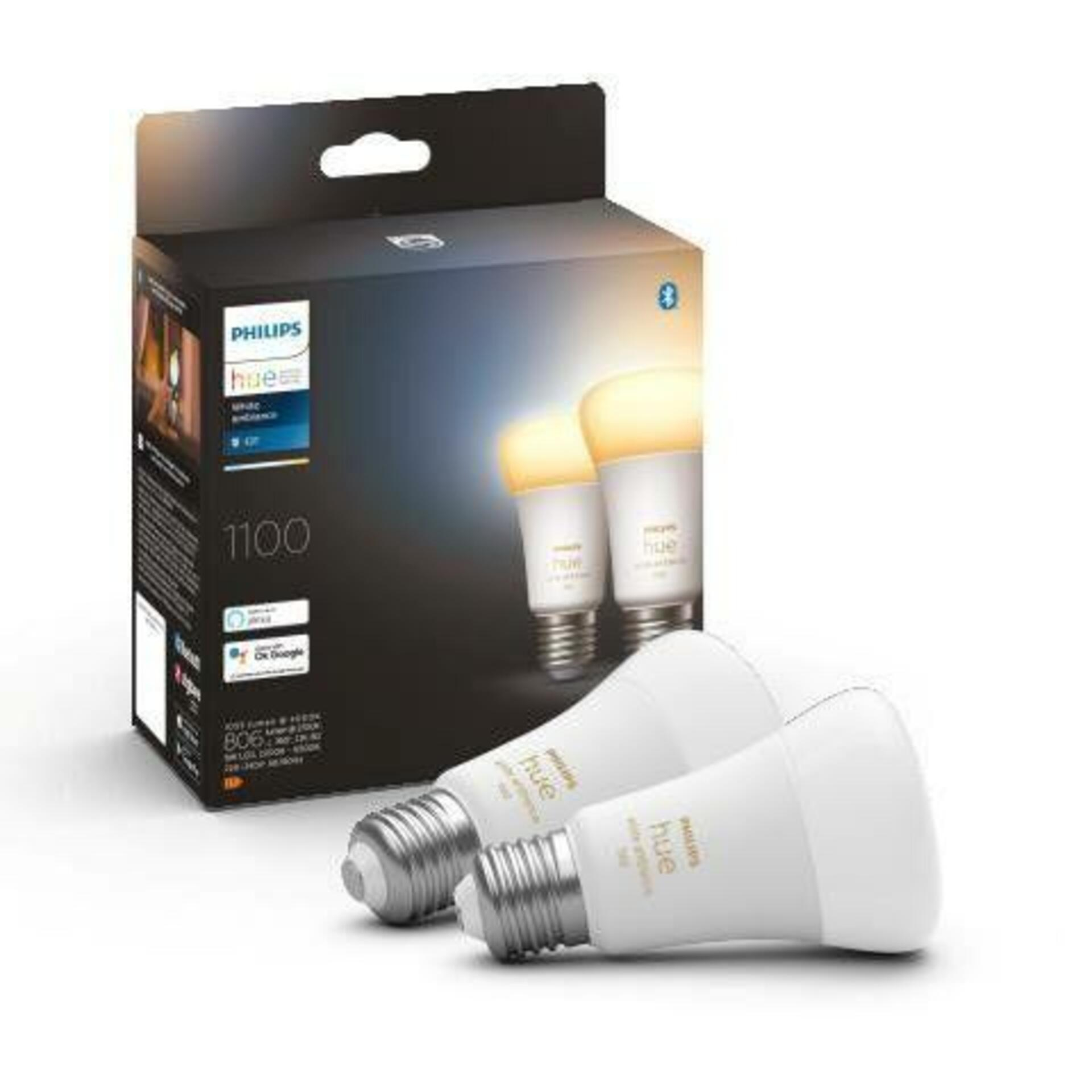 Philips HUE White Ambiance 8W A60 E27 2-pack