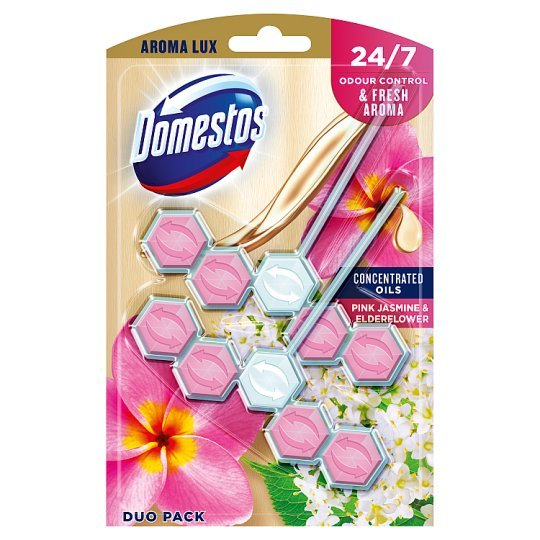Domestos Aroma Lux Pink Jasmine & Elderflower 2 x 55 g