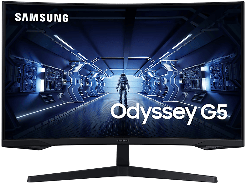 Samsung Monitor Odyssey G5 27" Curved Gamingskärm 144Hz/1ms, FreeSync Premium