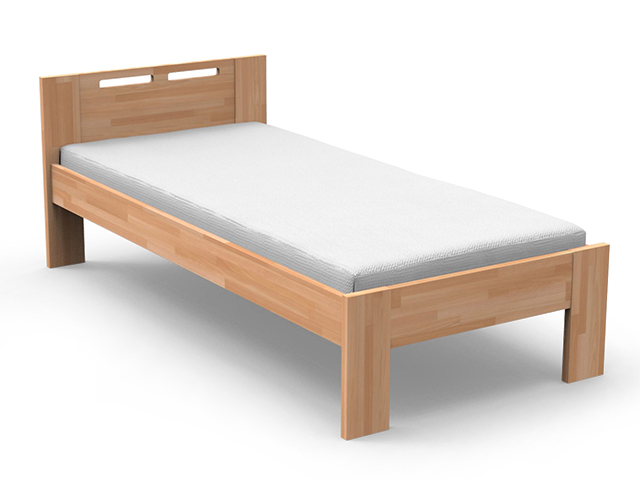 Solid wood bed NELA 90x200 beech