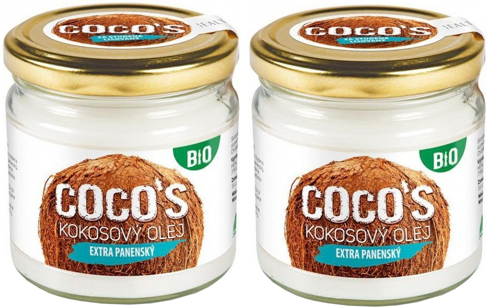 Health link Kokosový olej BIO extra panenský 2 x 400 ml
