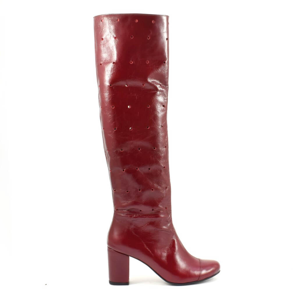 Červené kožené topánky Verrona (1810)