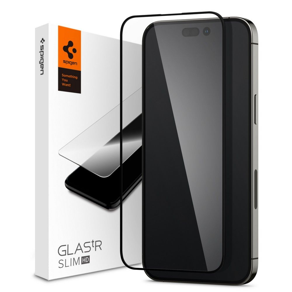Tvrzené Sklo Spigen Glass Fc Iphone 14 Pro Max Black
