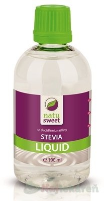 Natusweet stevia liquid (kvapky) sladidlo, tekuté 1x100 ml