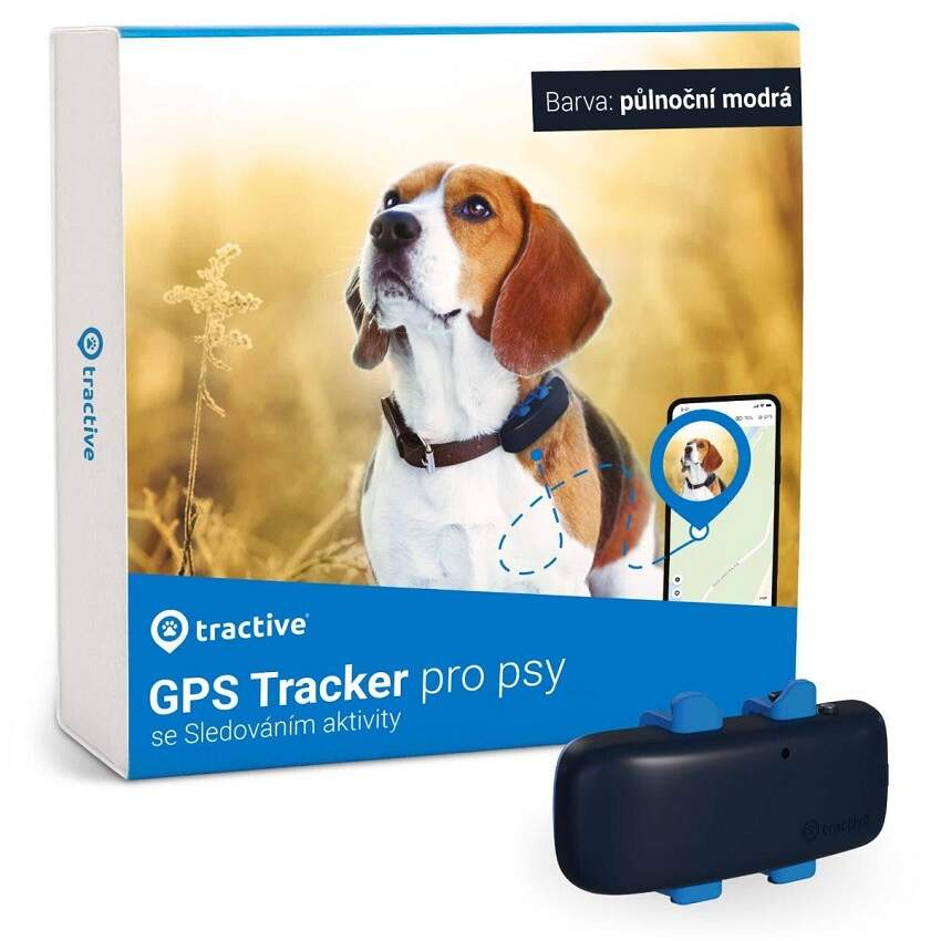 Lokátor pre psa Tractive GPS Dog 4 lokátor pre psov modrý