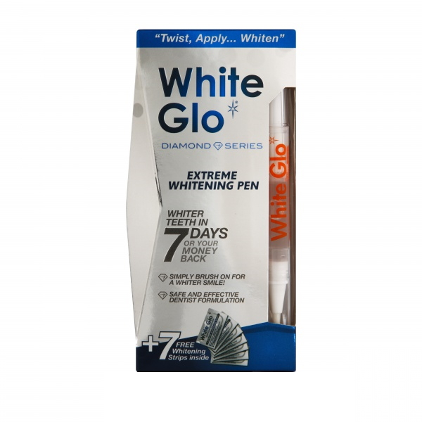WHITE GLO Bělící pero 2.5ml+7 bělících pásek