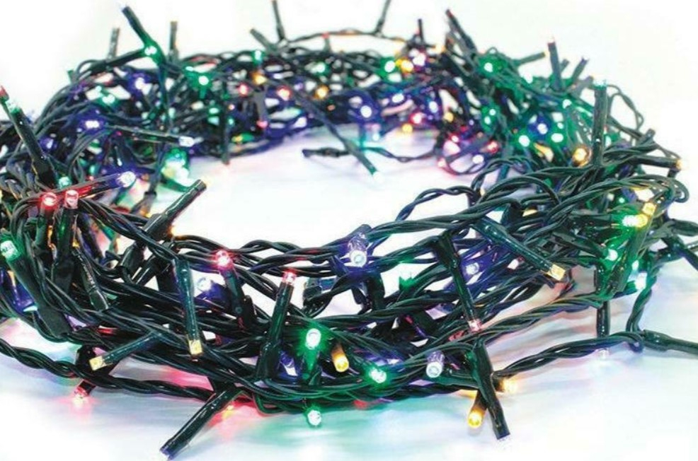 LED vnější vánoční řetěz, 300 LED, 14.95m, přívod 3m, 8 funkcí, IP44, RGBY [X08300312]