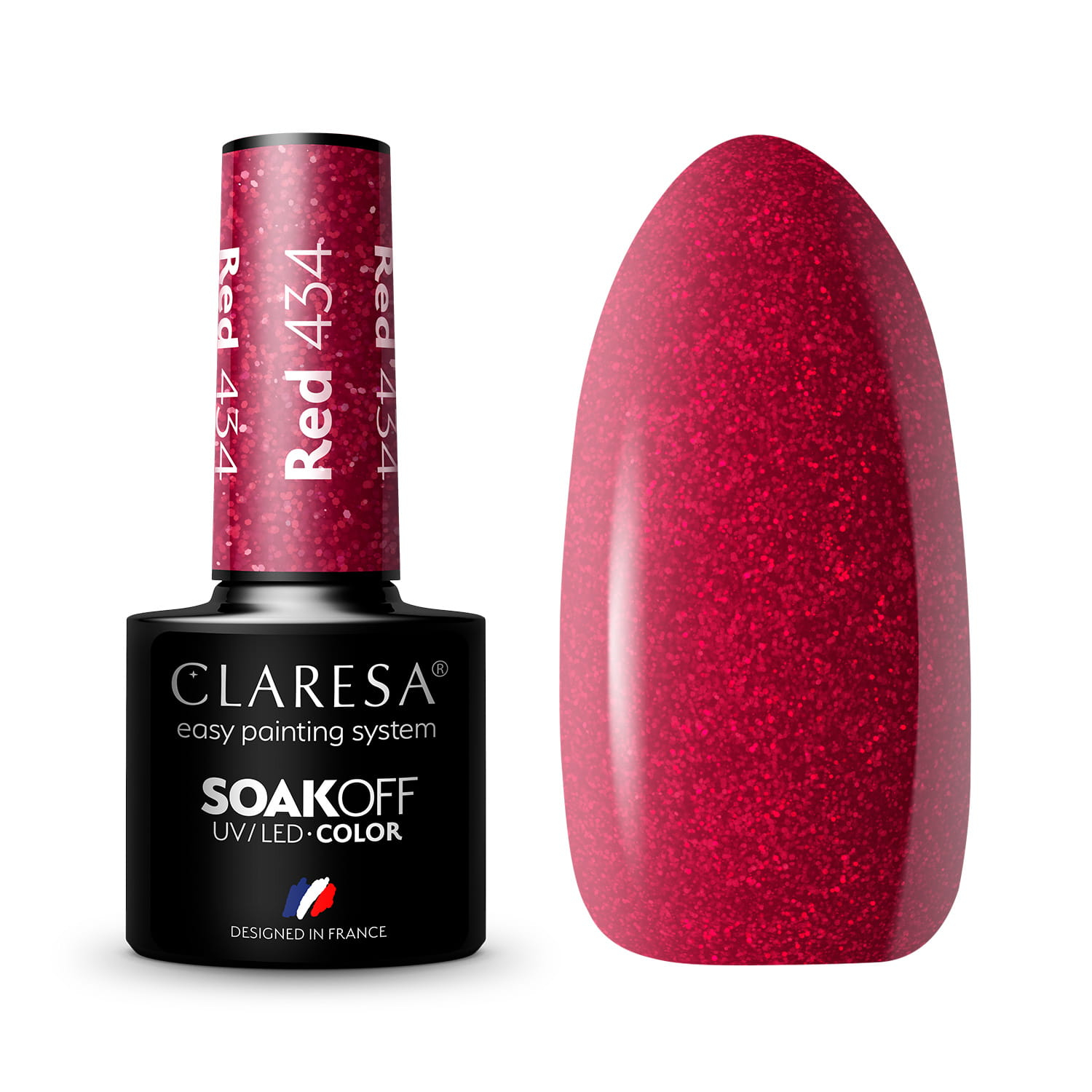 CLARESA gel polish - RED 434 5ml