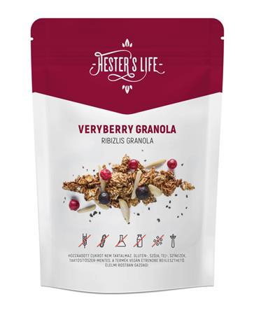 HESTERS LIFE Granola, 60 g, HESTER`S LIFE "Veryberry", ríbezľová