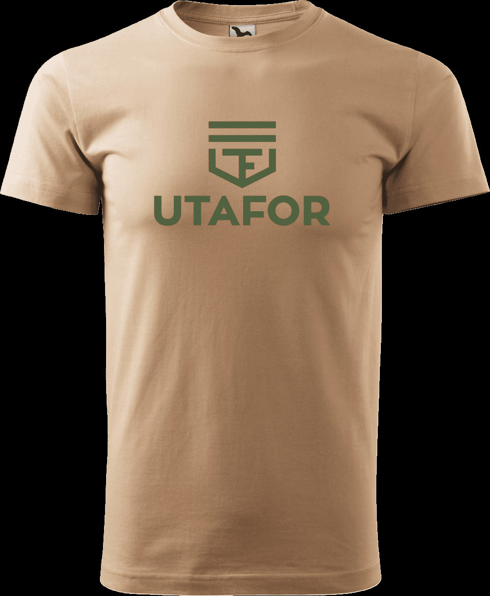 UTAFOR tričko krátky rukáv, 185 g/m² - BÉŽOVÁ, XL