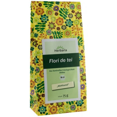 Ceai Bio Flori de Tei, 75 g Herbaria...