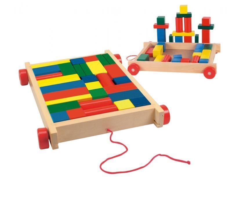 Woody Woody Trolley with blocks small - 34 pieces OLP102190007