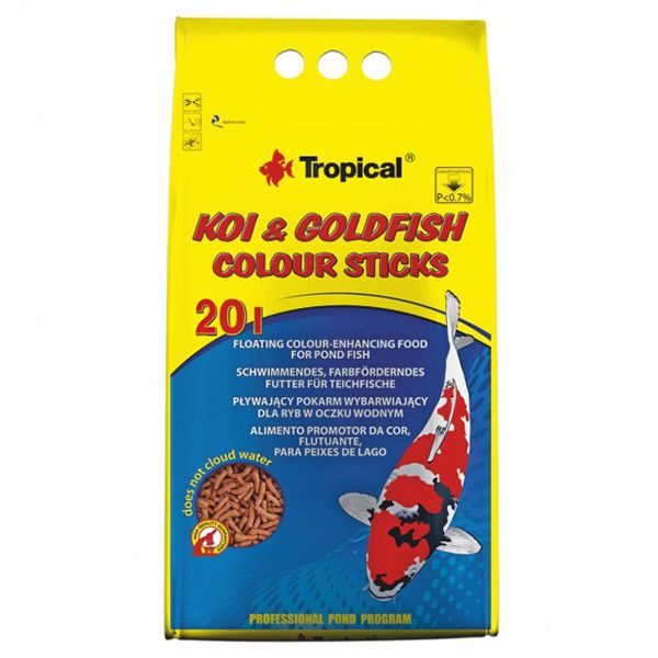 TROPICAL Koi goldfish bastonașe colorate 20L
