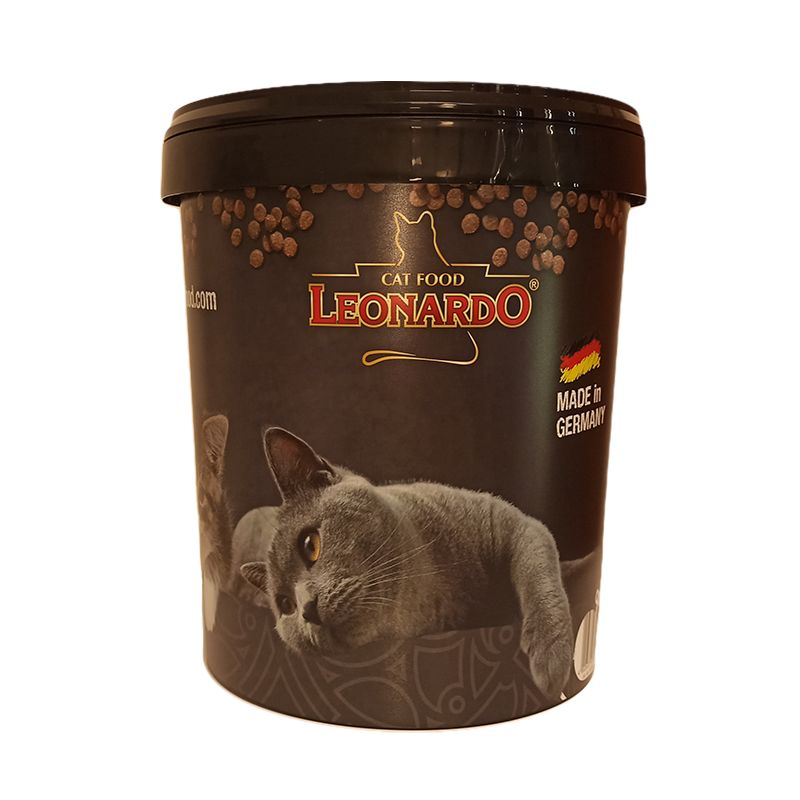 Recipient hrană Leonardo hrană pentru pisici, cu capac 7.5kg