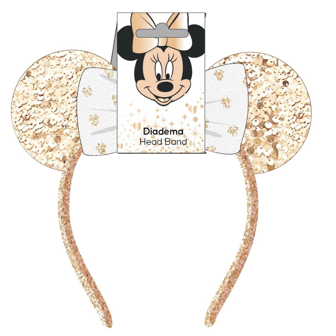 Opaska - Disney Minnie Mouse złota
