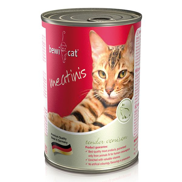 BEWI CAT Meatinis WILD, 400g konzerv