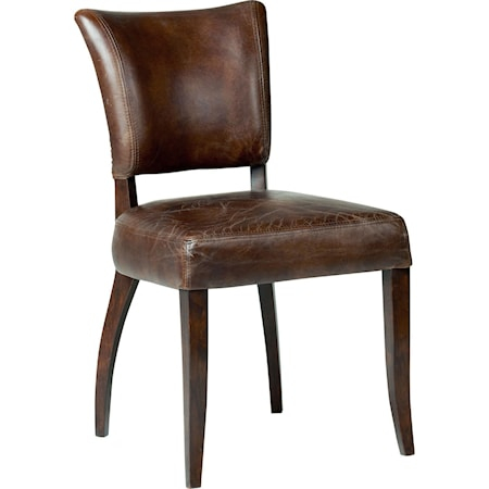 Mimi dining är en exklusiv stol från Artwood med trästomme och skinnklädsel i tre olika utföranden. Stolen passar dig som vill ha en något mer robust och rustik stil, då stolen har en vintage-look.