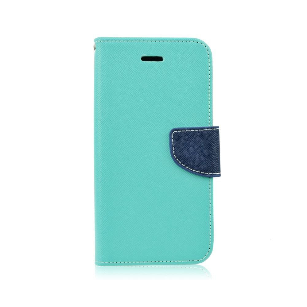 Peňaženkové puzdro Fancy Book mätovo-modré – iPhone X / XS