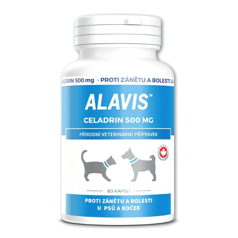 ALAVIS Celadrin - analgetikum a protizápal pre mačky a psy, 60 tabliet.