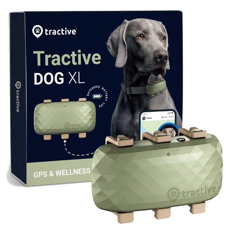 Tractive GPS DOG XL - Kutyanyomkövető és aktivitáskövető - Zöld