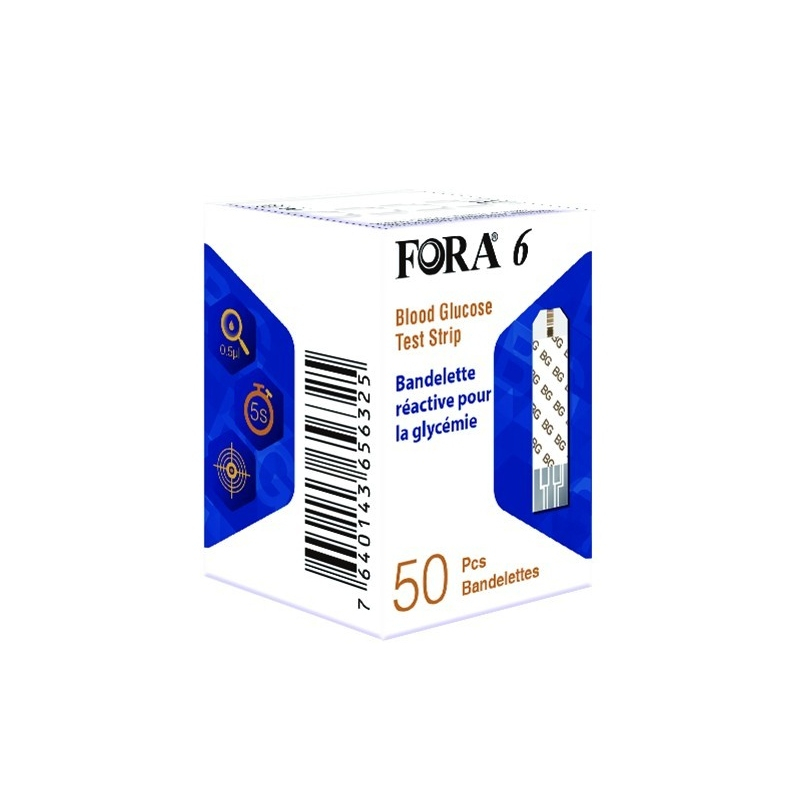 Teste FORA 6 pentru masurarea glicemiei – 50 buc