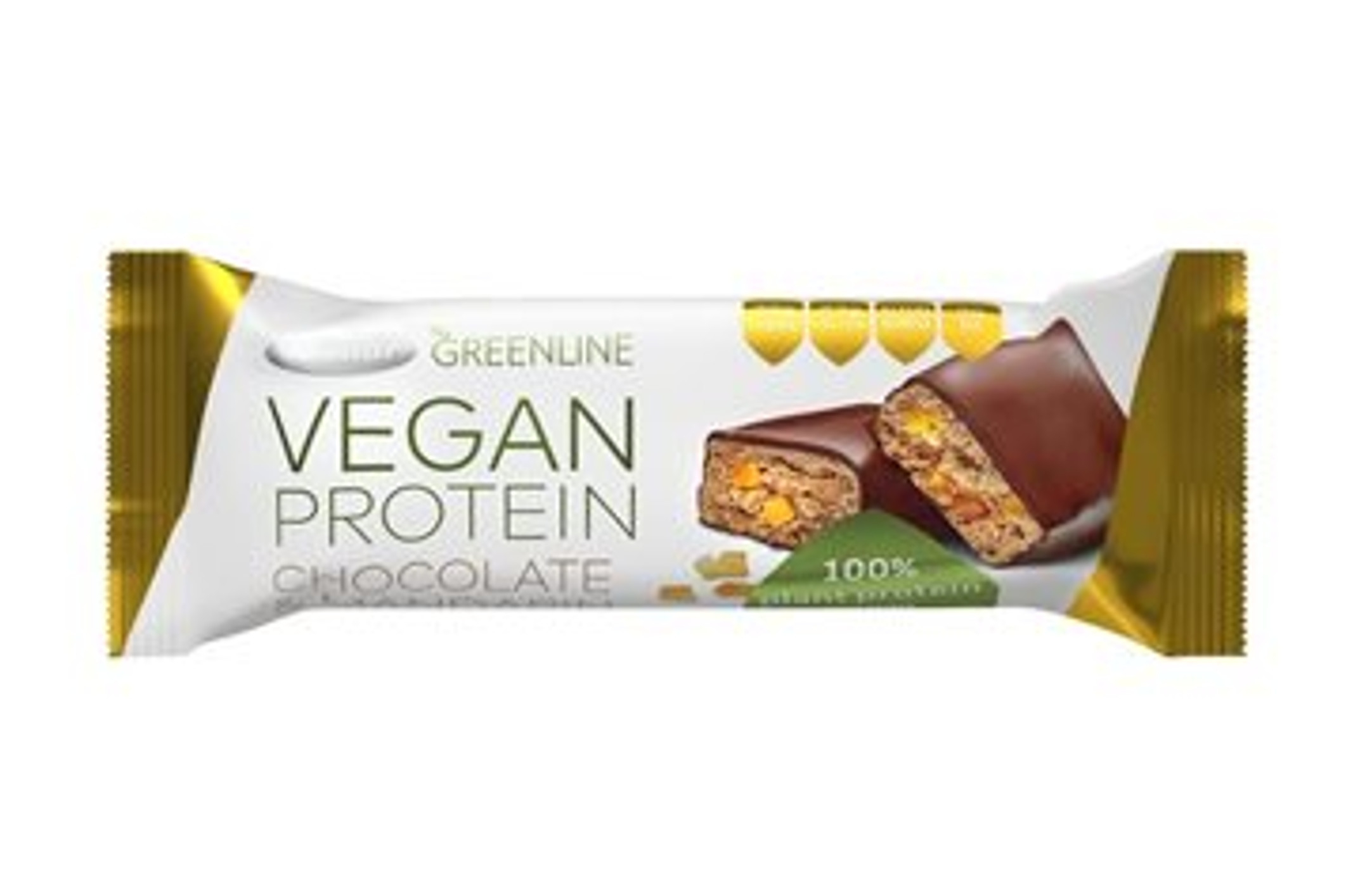 Tekmar Green line vegan proteinová tyčinka Příchuť: Čokoláda&mandarinka