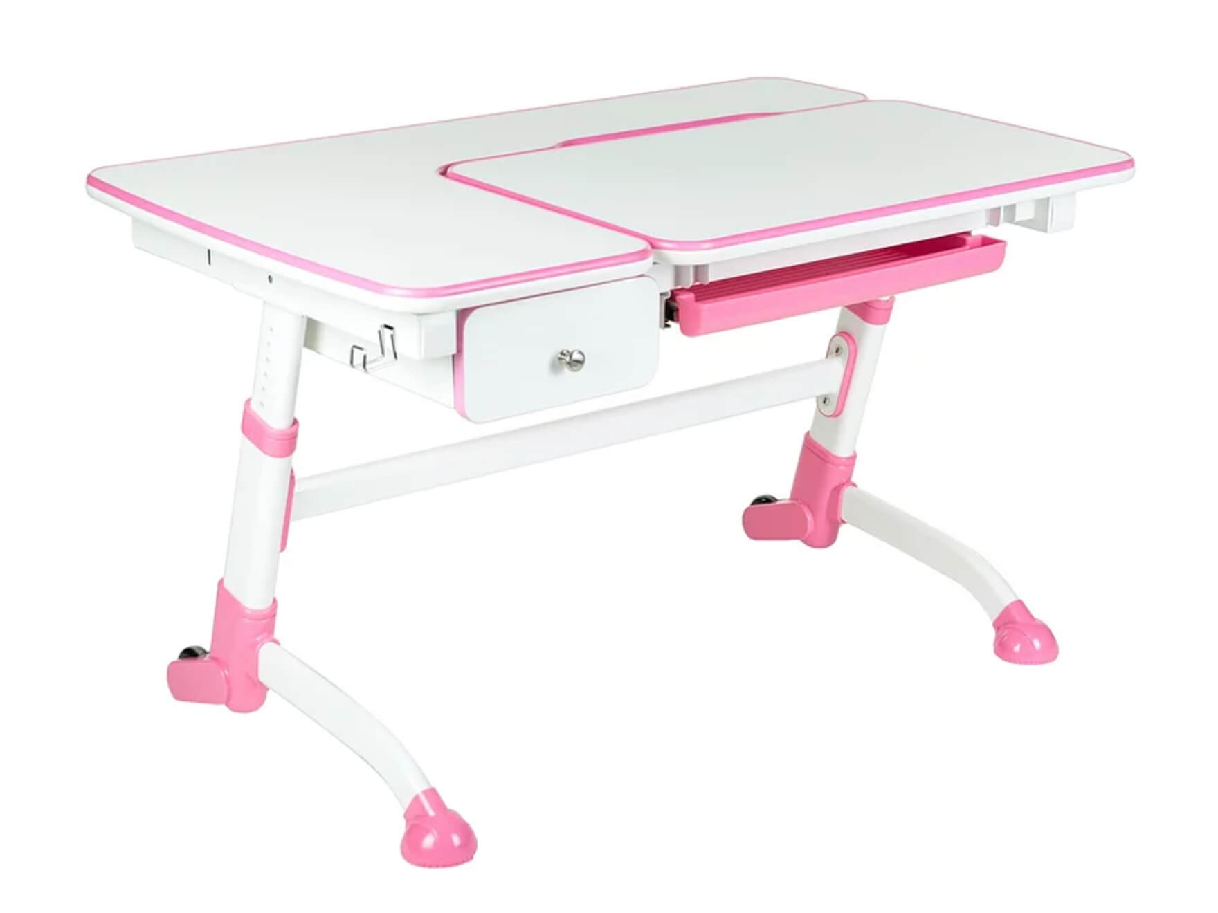 FD Rastúci písací stôl so šuplíkom Amorte III Farba: Ružová