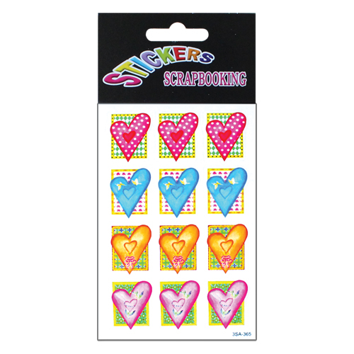 Stickers 3pc - hearts