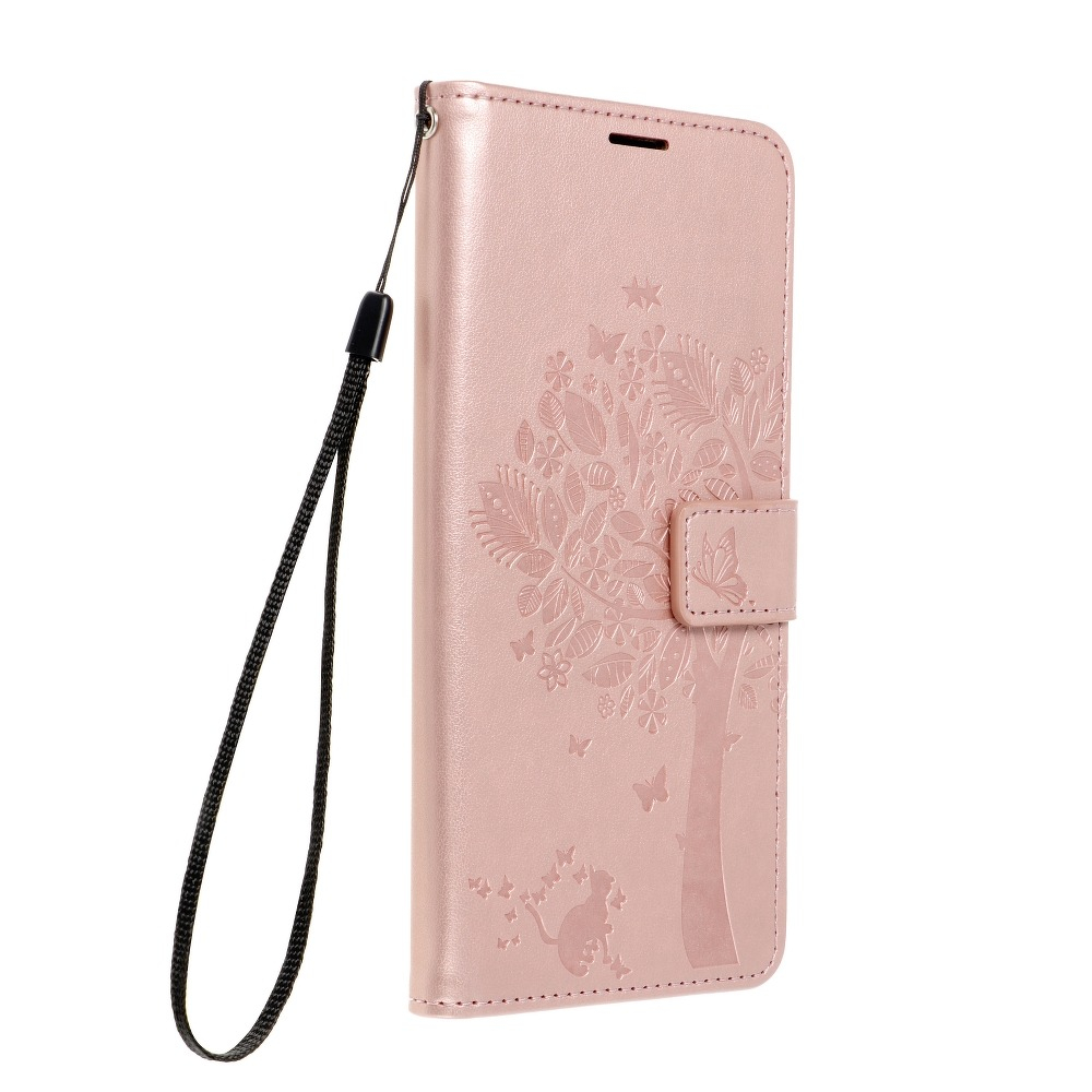 Peněženkové pouzdro Mezzo tree růžové – Samsung Galaxy S21 Ultra