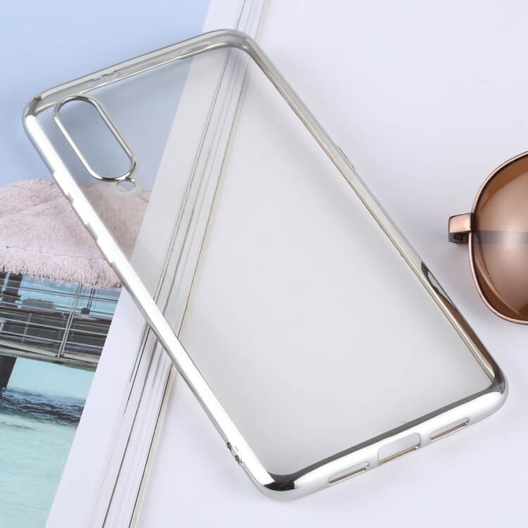 Metallic Silicon Case for Xiaomi Mi 9 Silver