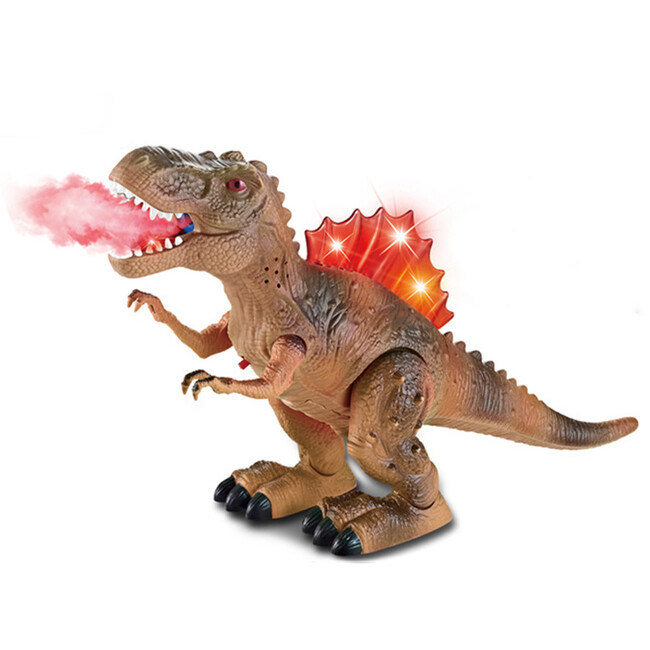 Dinosaurus chrliaci oheň s LED osvetlením - hnedý