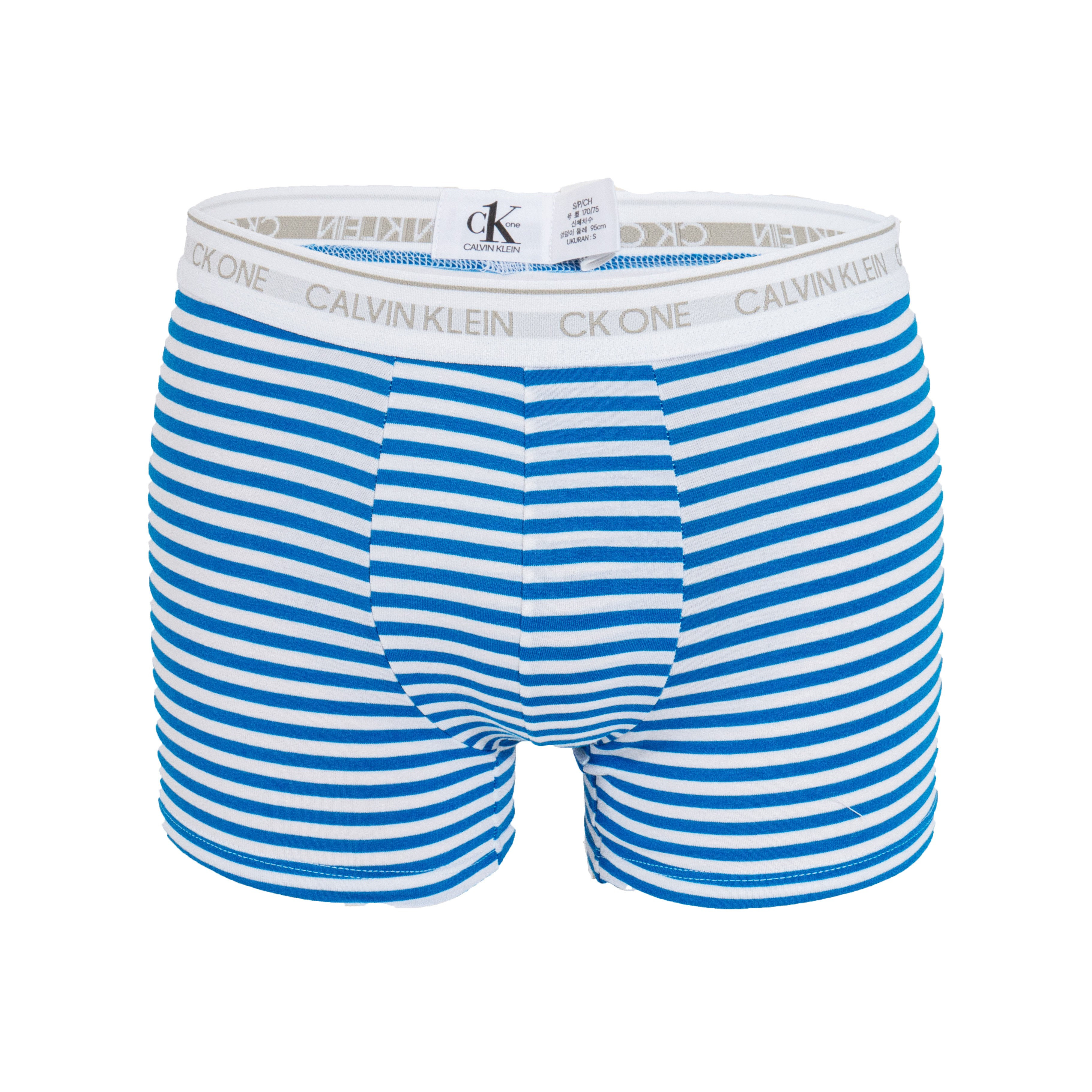 Pánske boxerky Calvin Klein CK One Stripes bielo-modré