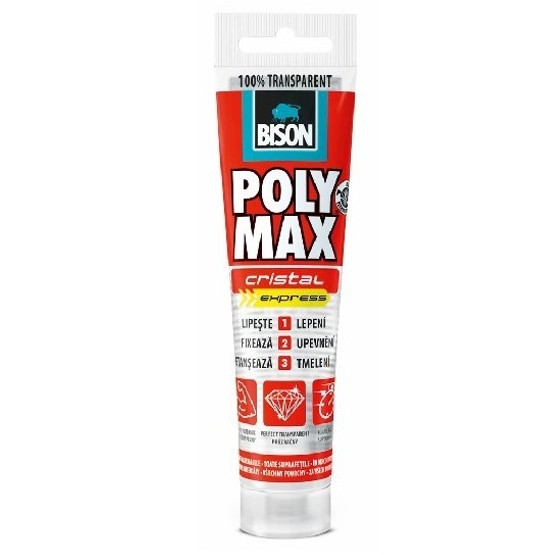 BISON POLY MAX adhesive filler clear