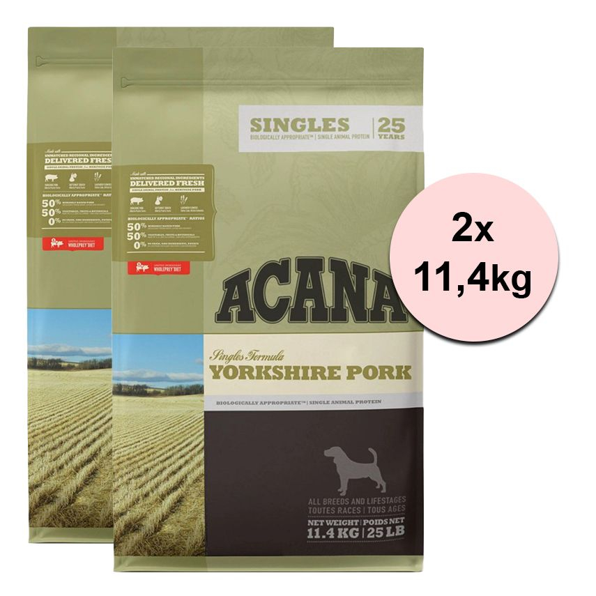 ACANA Singles Yorkshire Pork 2 x 11,4kg