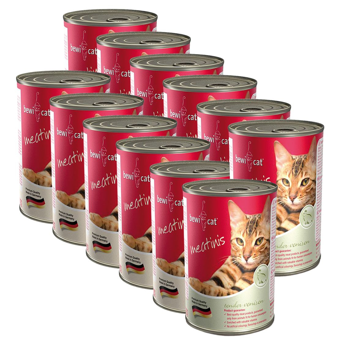 BEWI CAT Meatinis WILD 12 x 400 g konzerv