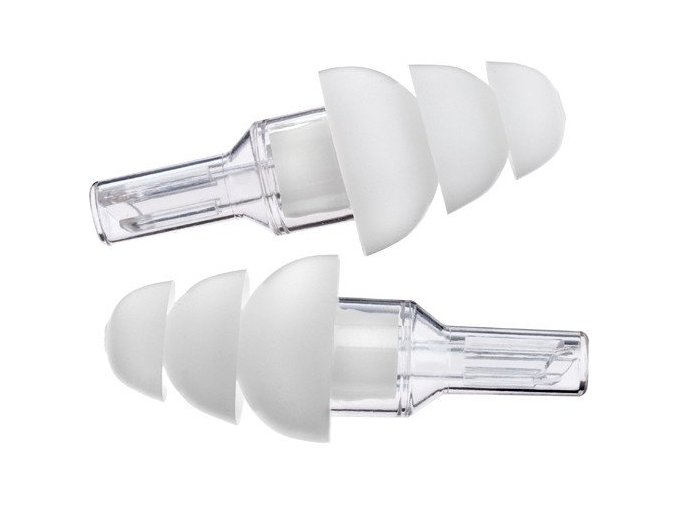 Etymotic Passive Hearing Protection - Standard White Tip - Clear Stem