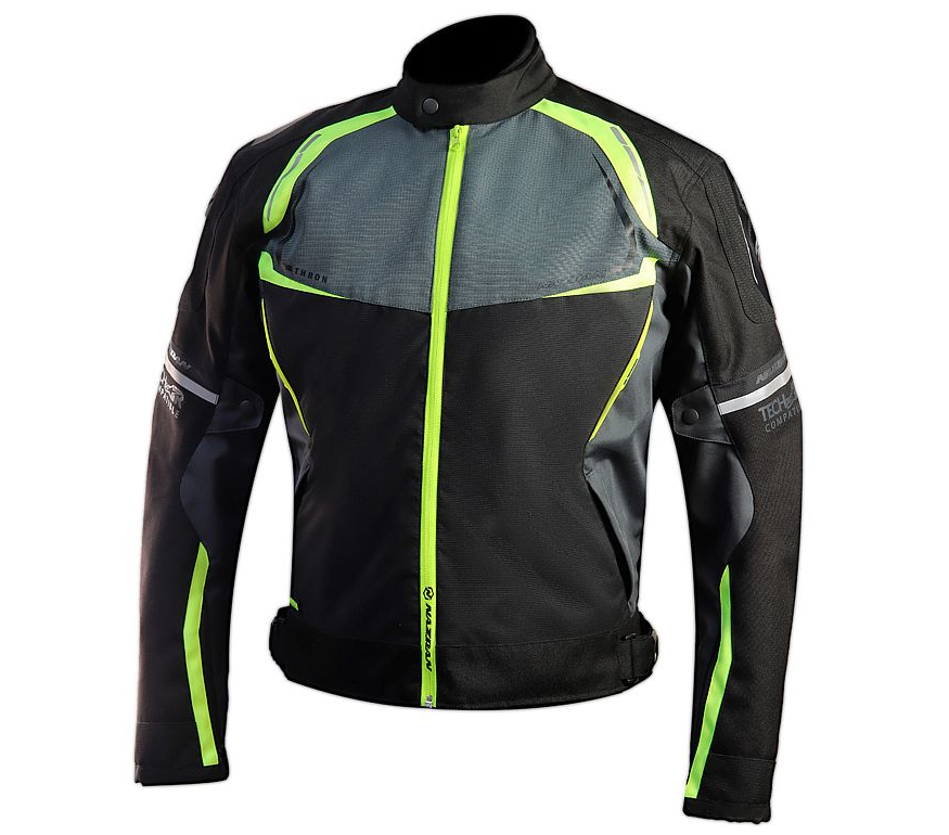 Nazran Pánska textílna bunda na motocykel Nazran Thron Tech-Air black/grey/fluo, Veľkosť XXL